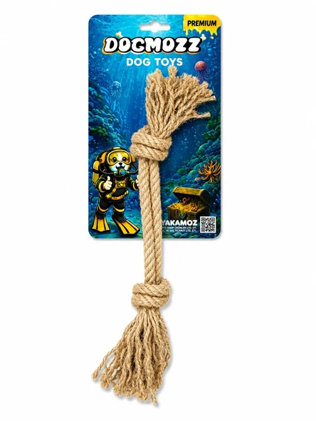 Dogmozz Premium 2 Düğümlü 2 İpli Köpek Diş Isırma İpi 25 Cm ürün görseli 1