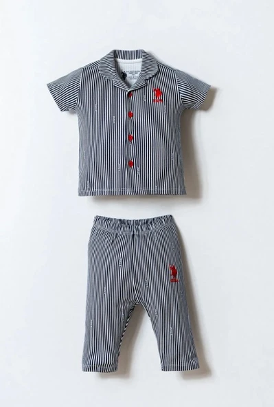 U.S. Polo Gömlek Pijama Takımı USB2860 Beyaz ürün görseli 1