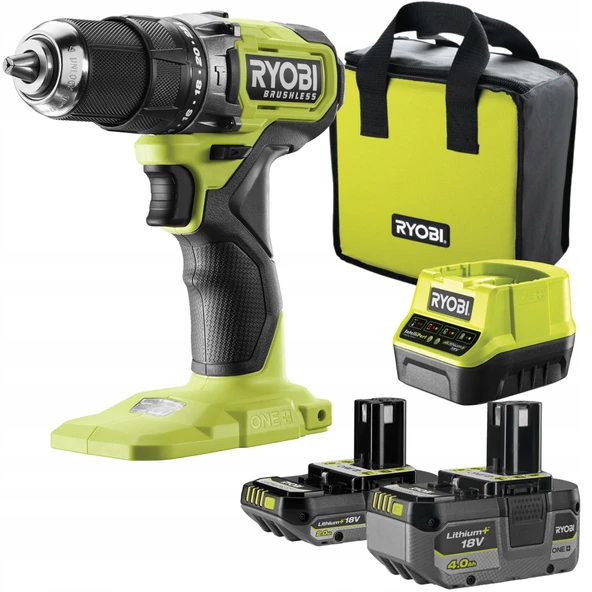 Ryobi RPD18BL1-2C42S 18V Kömürsüz 2.0Ah+ 4.0Ah Akülü Darbeli Matkap Seti - 5133006138 ürün görseli 1