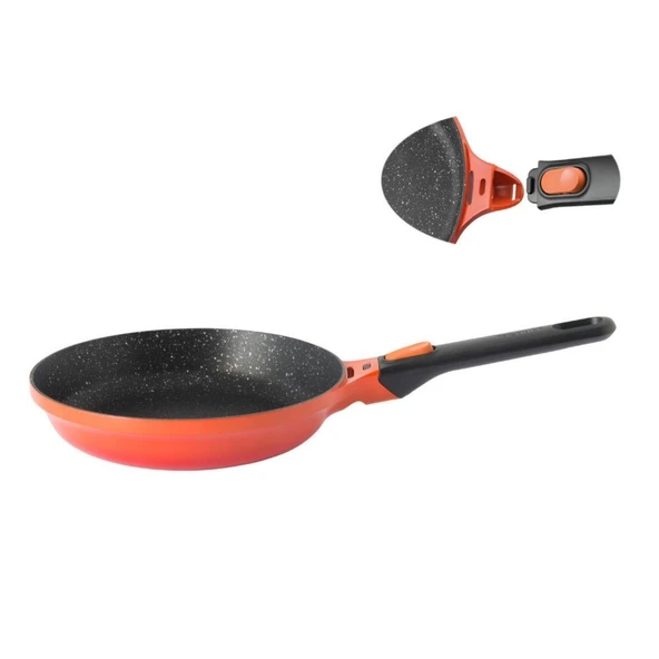 Berghoff Gem Stay Cool Çıkarılabilir saplı Tava Turuncu 24 Cm ürün görseli 1