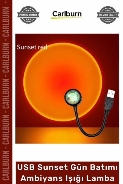 #GeceLambası Fotoğraf Video Çekim Esnek Gövde Taşınabilir USB Sunset Gün Batımı Ambiyans Işığı Lamba ürün görseli 1