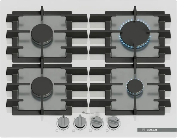 Bosch PPP6A2I40O Ocak Ankastre Sert Cam Beyaz ürün görseli 1
