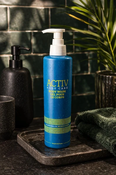 ACTIV Body Care Mavi Ambalajlı Ferahlatıcı Vücut Nemlendirici Duş Jeli 360 ml – Tüm Cilt Tipleri İçin ürün görseli 1