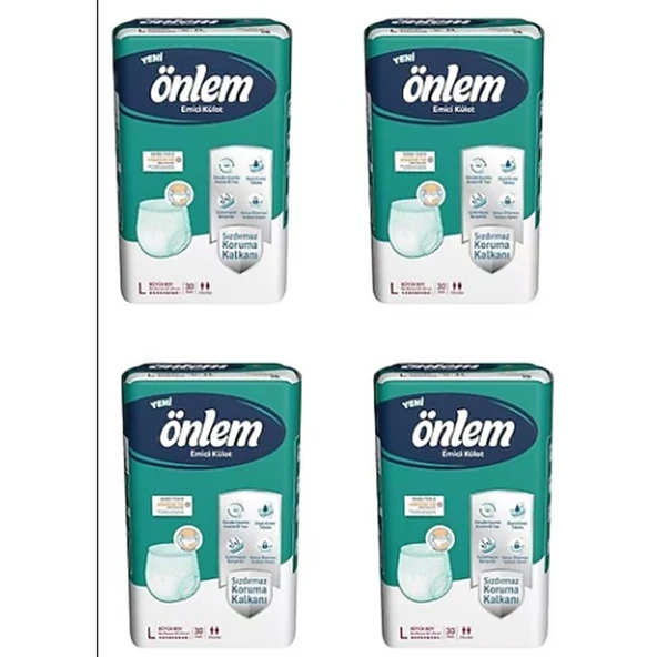 ÖNLEM EMİCİ KÜLOT HASTA BEZİ LARGE 120 ADET ürün görseli 1