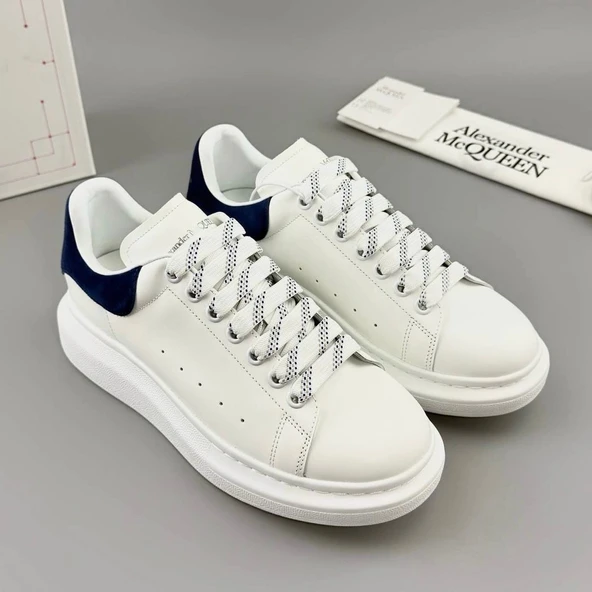 Alexander McQueen White Blue Erkek Spor Ayakkabı ürün görseli 1