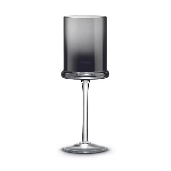 Pozzi Milano Fun Classy 2'li Cam Şarap Kadehi Seti 270 ml- Duman Grisi ürün görseli 1