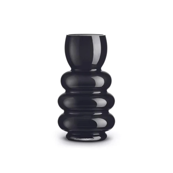 Pozzi Milano Home Heritage Cam Vazo 12,5 x 24 cm - Siyah ürün görseli 1