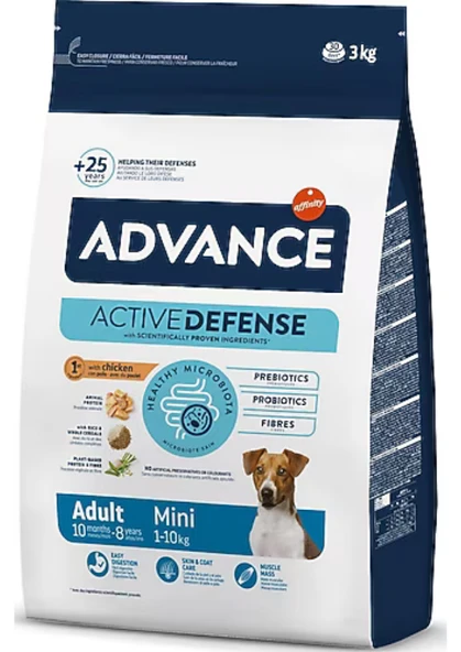 Advance Mini Adult Tavuklu Ve Pirinçli Küçük Irk Yetişkin Köpek Maması 3 Kg ürün görseli 1
