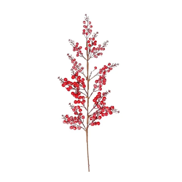 Yılbaşı Süsü Pike Berry Kokina Karlı Kırmızı 100 Cm. ürün görseli 1