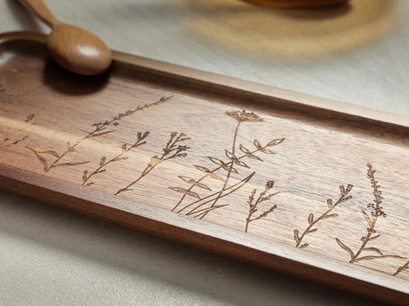 Porland Woodflower Akasya Sunum Tabağı 40 cm ürün görseli 1