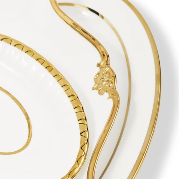 Pols Potten Golden Finds Serving Set - Resim 3