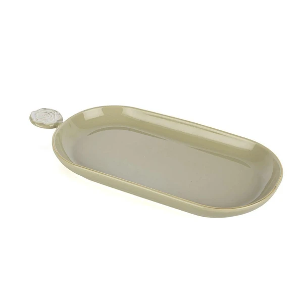 Mikasa Moor Rosaria Krem Oval Tabak 35x16cm ürün görseli 1