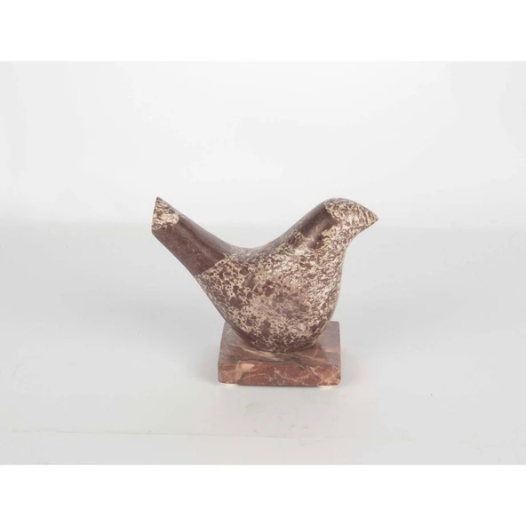 Mikasa Moor Bordo Mermer Kuş Dekor 14x12cm ürün görseli 1