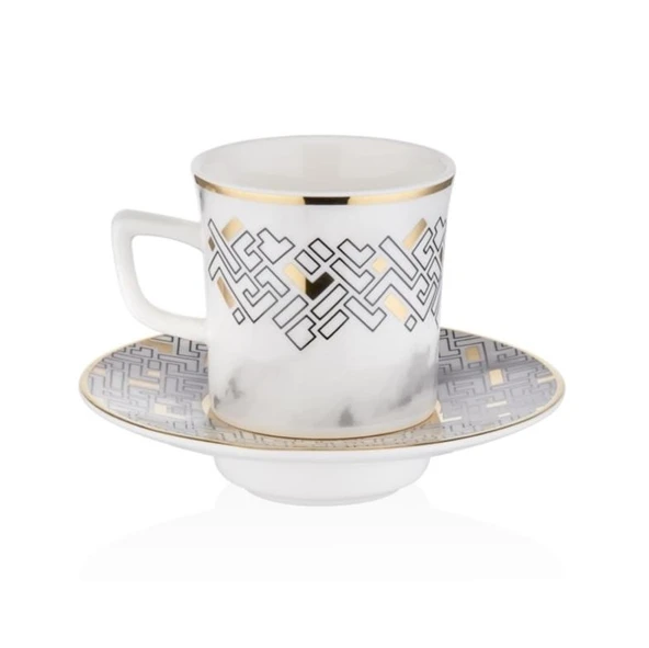 Decorium M00705 Kahve Fincan Takımı 12 Parça Monochrome ürün görseli 1