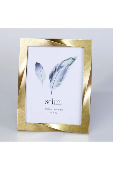 Selim Dekor Curved 15x20 Çerçeve Altın ürün görseli 1