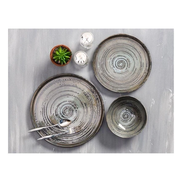Porland Stoneware Vintage Yemek Takımı 3 Parça ürün görseli 1