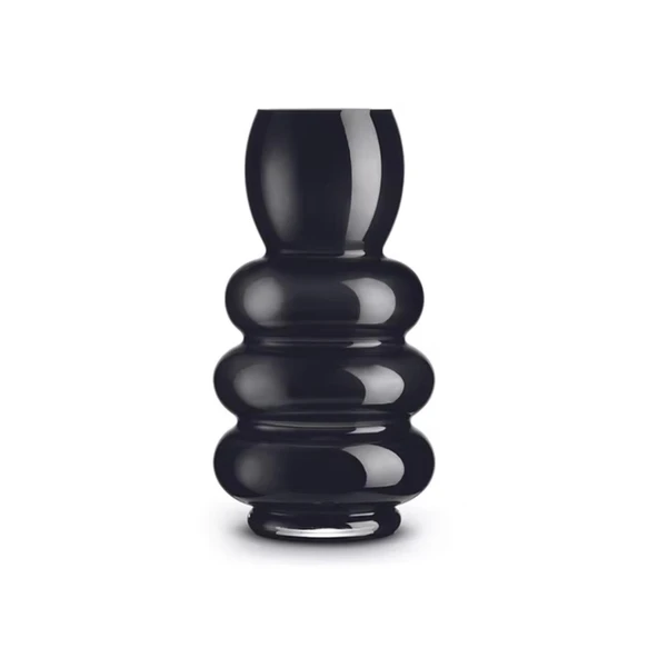Pozzi Milano Home Heritage  Cam Vazo 15,5 x 30 cm - Siyah ürün görseli 1
