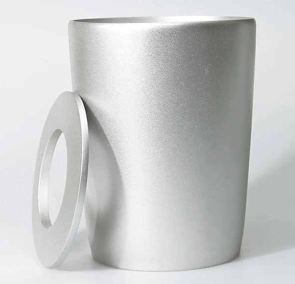 Selim Dekor Conical banyo Seti Gümüş - Resim 2