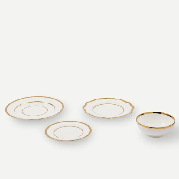 Pols Potten Golden Finds Plates & Bowl Set ürün görseli 1
