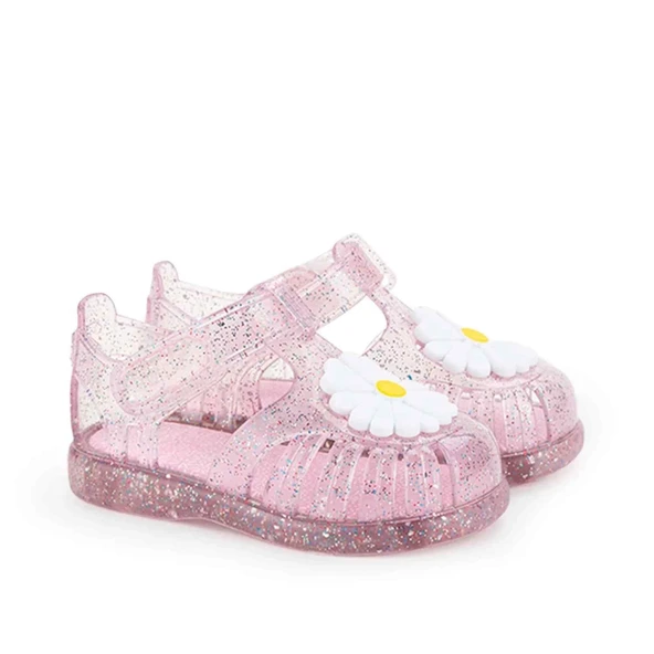 Igor S10322 Tobby Gloss Flor Kız Çocuk Sandalet Simli Pembe ürün görseli 1