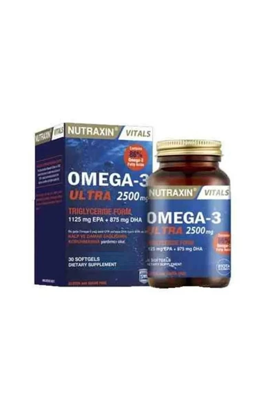 Nutraxin Omega-3 Ultra 2500 mg 30 Yumuşak Kapsül ürün görseli 1