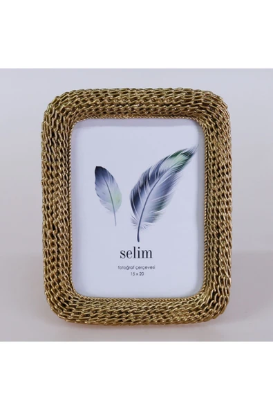 Selim Dekor Chain 15x20 Çerçeve Altın - Resim 2
