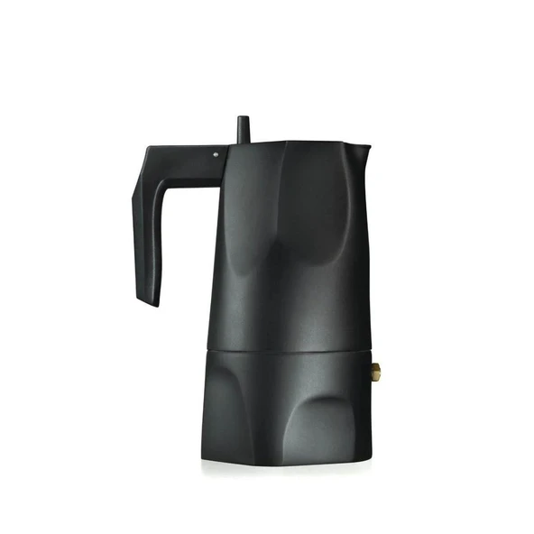 Alessi Ossidiana Espresso Kahve Makinası Siyah 12x8,5x17,5 cm ürün görseli 1