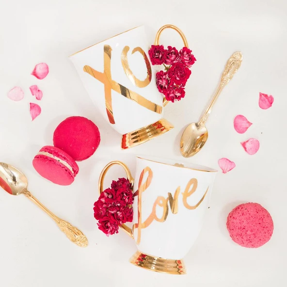 Cristina Re Mug White Love - Resim 3
