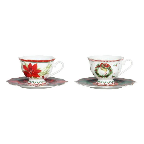 Lucky Art Merrilyn Bone 2Li Çay Fincani Seti ürün görseli 1