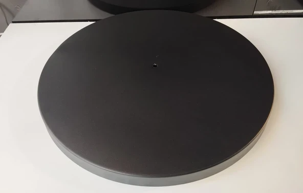 45 LİK MERKEZ DELİKLİ METAL SİYAH AVİZE TEPSİSİ ürün görseli 1
