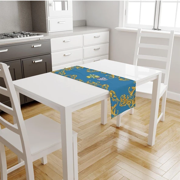 Adawal Blue Lemon Runner 140x45cm Runner Tr128 - Resim 2