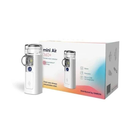 Omron Mini Air 360+ Taşınabilir Mesh Nebulizatör ürün görseli 1