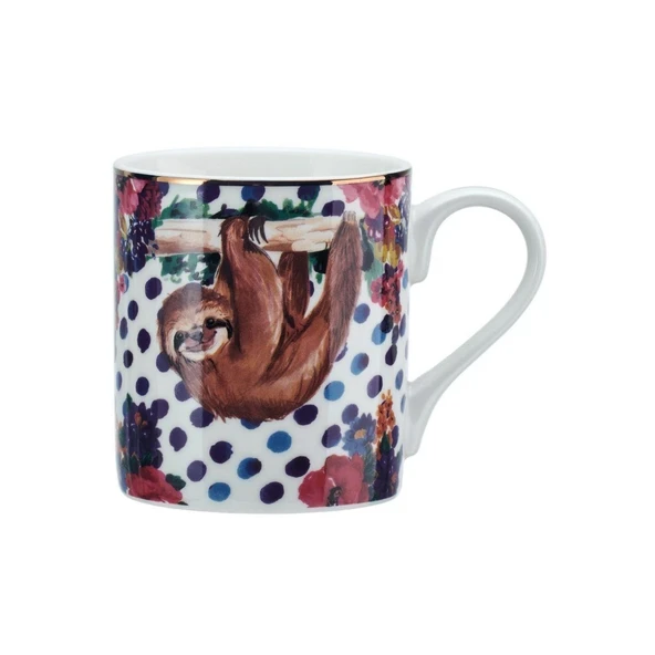 Mikasa Wild At Heart Fine China 280 ml Kupa Tembel Hayvan ürün görseli 1