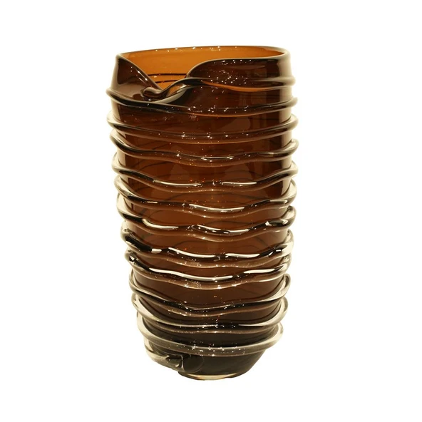 Lucky Art Cam Halkalı Brown By Vazo 22x22x36cm ürün görseli 1