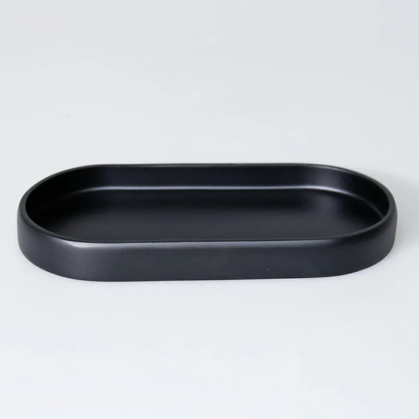 Selim Dekor Grooved Banyo Seti Siyah - Resim 7