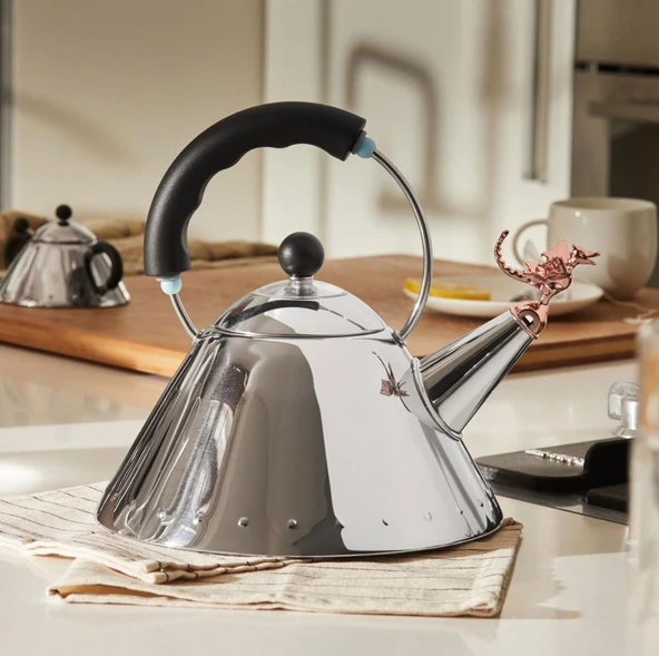 Alessi Kettle Siyah Tea Rex  22,5x22 cm ürün görseli 1