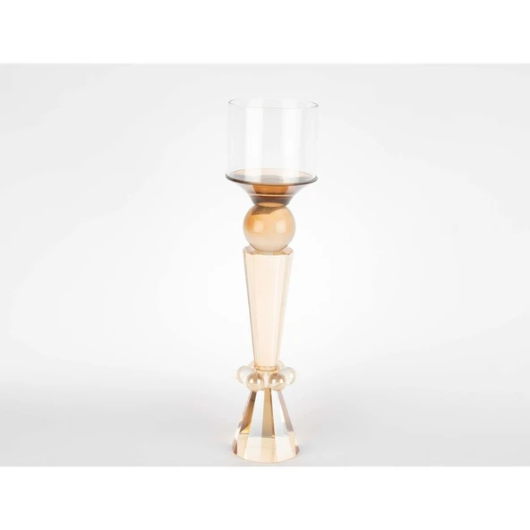 Mikasa Moor Kristal Şampanya Mumluk 41x10cm ürün görseli 1