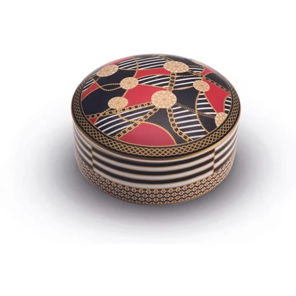 Pozzi Milano Porselen Kapaklı Kutu 13 x 6,5 cm ürün görseli 1