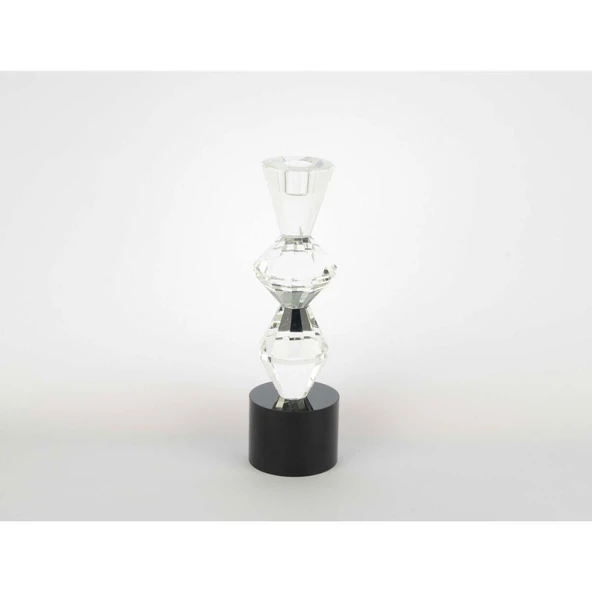 Mikasa Moor Kristal Şeffaf Şamdan 27x8cm ürün görseli 1