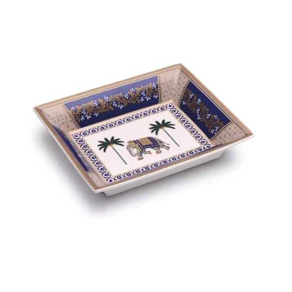 Pozzi Milano Porselen Dekoratif Tabak 19,5 x 15,5 cm ürün görseli 1