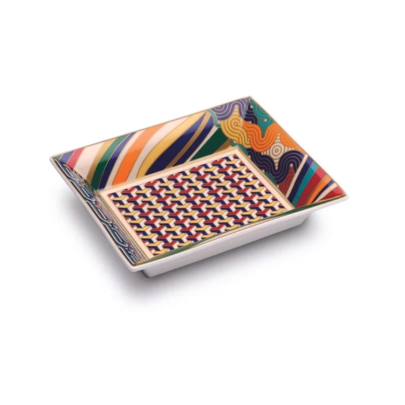 Pozzi Milano Porselen Dekoratif Tabak 19,5 x 15,5 cm ürün görseli 1