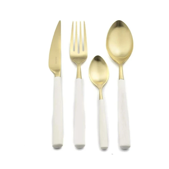 Mikasa Moor Athena White Gold 24 Parça Çatal Bıçak Seti ürün görseli 1