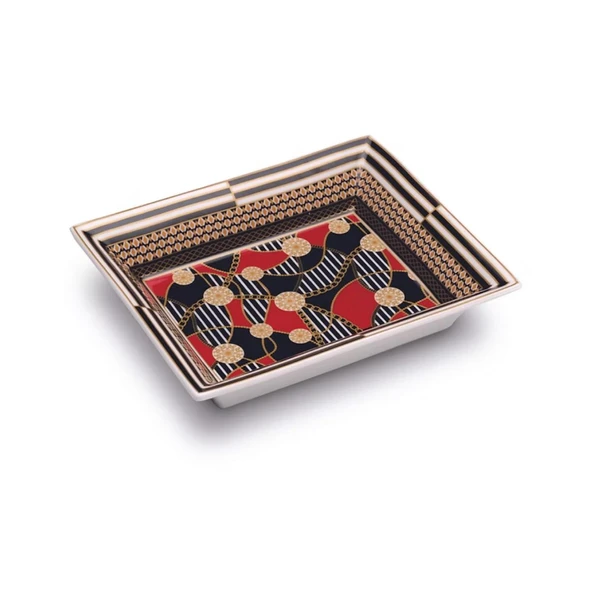 Pozzi Milano Porselen Dekoratif Tabak 19,5 x 15,5 cm ürün görseli 1