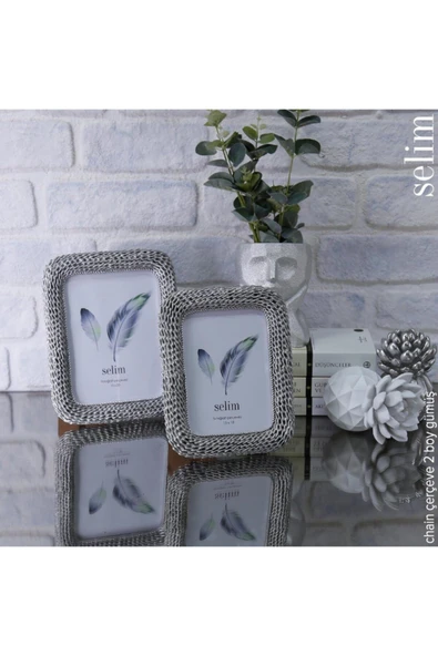 Selim Dekor Chain 13x18 Çerçeve Gümüş - Resim 4