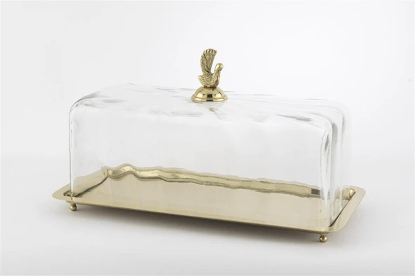 Mikasa Moor Gold Dik Cam Kapaklı Sunumluk 35x17x20cm ürün görseli 1