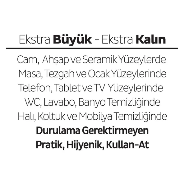 Yüzey Temizlik Havlusu 100 Adet  e - Resim 5