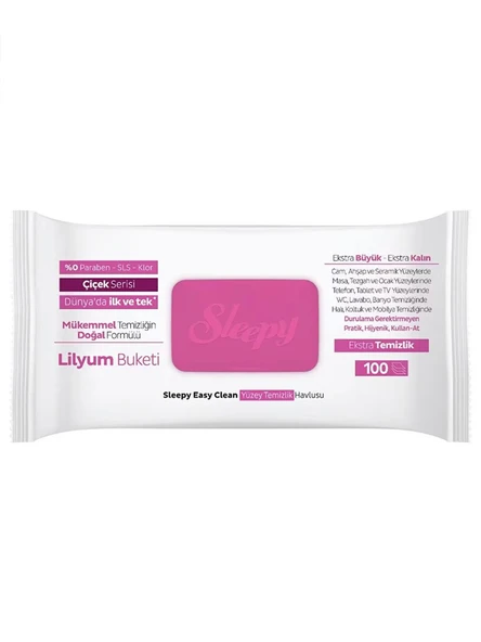 Yüzey Temizlik Havlusu 100 Adet Lilyum Pembe ürün görseli 1