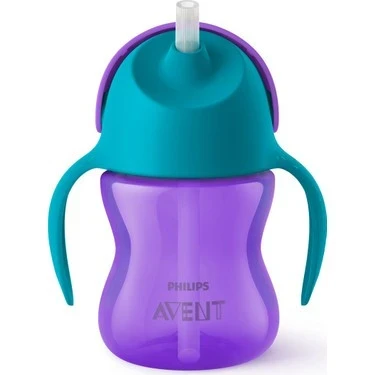 Philips Avent Desenli Pipetli Bardak Mor 200 ml SCF796/02 ürün görseli 1