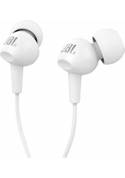JBL C100SIUBLK Mikrofonlu Kulakiçi Kulaklık CT IE BEYAZ ürün görseli 1