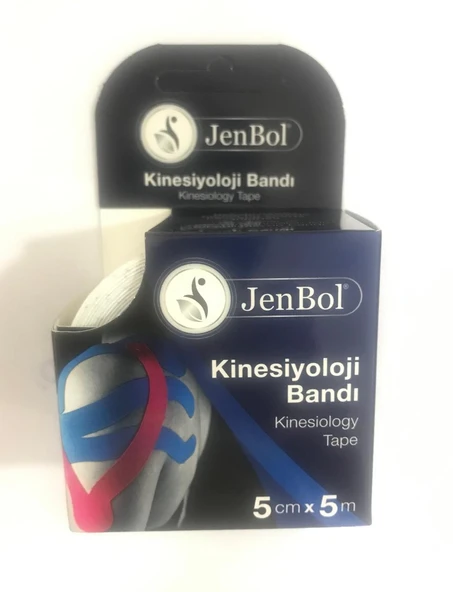 Jenbol Kinesiology Tape Ağrı Bandı 5 cm x 5 m - Beyaz ürün görseli 1